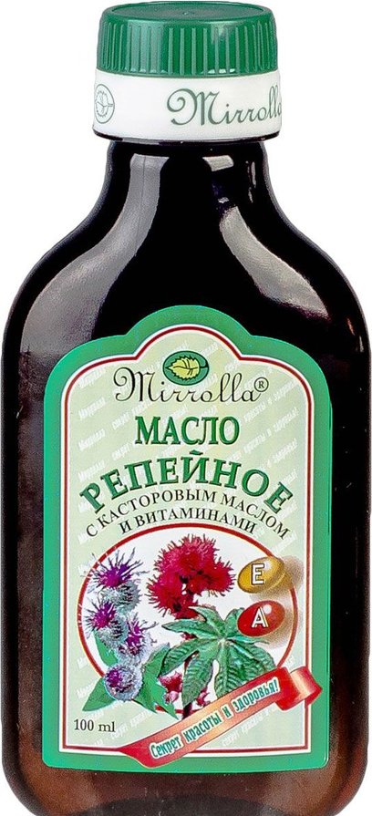 Репейное масло с касторовым маслом и вит 100мл Производитель: Россия Мирролла